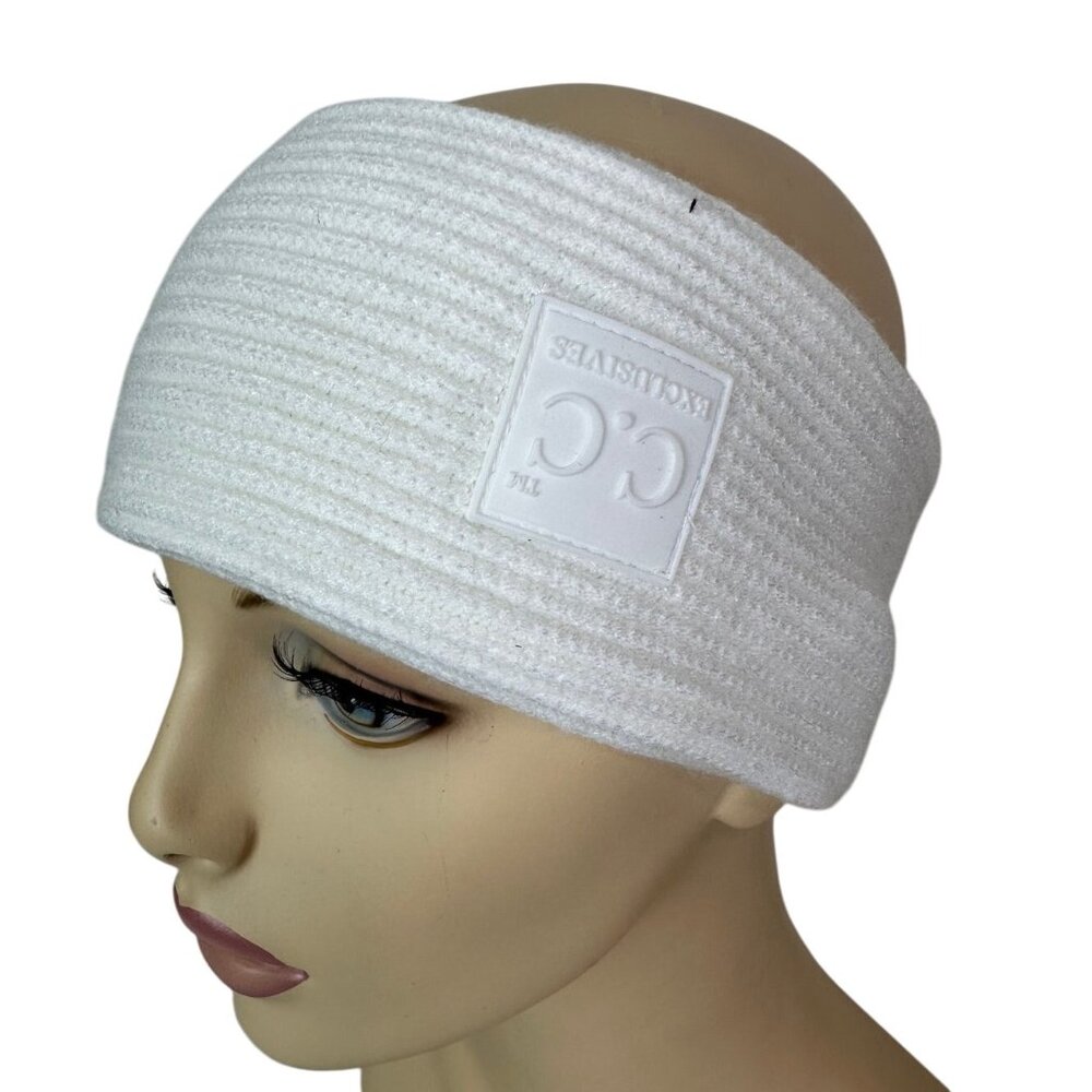 CC Exclusive Designs Women's Girls 4" Wide Headbands One Size White